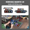 AIYEONE Trading Card Storage Box, 4-Row Deck Case with Magnetic