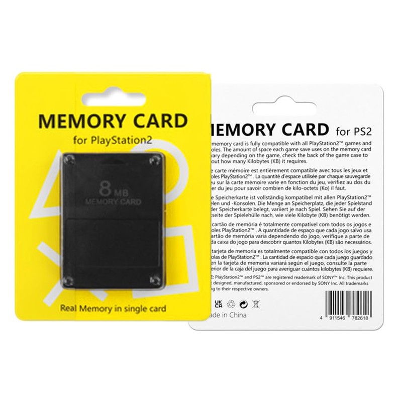 PS2 Memory Card, 8/256MB, Large Capacity, PS2 Series, For Game