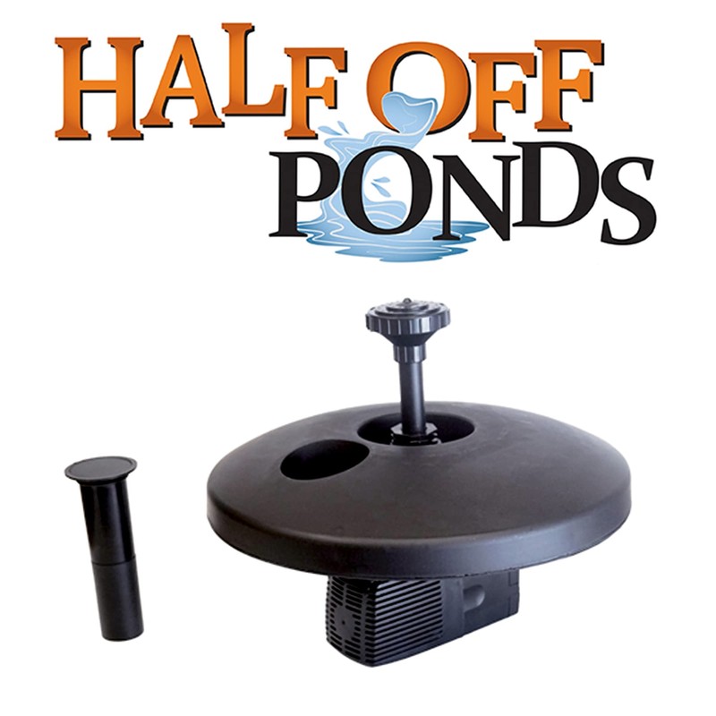 HALF OFF PONDS Small Floating Fountain – 750 GPH Pond