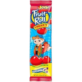 Variety pack of seven (7) 0.75oz Jovy Fruit Roll Snacks: Cherry, Raspberry, Strawberry, Watermelon, Grape, Green Apple and Mango