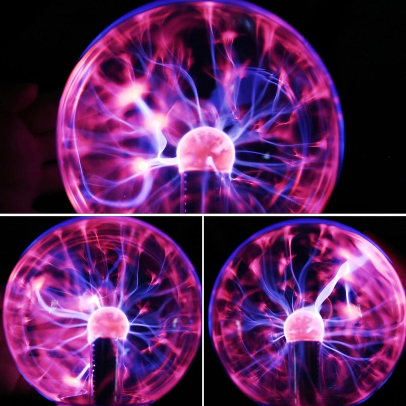OOTSUN Plasma Ball, 4 Inch Plasma Globe Nebula Thunder Lightning,