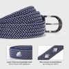 JASGOOD Braided Canvas Stretch Belt Elastic Casual Belt for Men