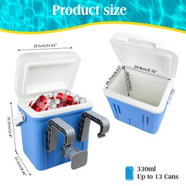 Pool Cooler,Ice Chest Insulated Cooler with Handle, Keeps Drinks Cold Up to 72 Hours, Perfect for Poolside, Camping,Outdoor Parties & Above Ground Swimming Pool