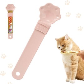 Cat Treat Feeding Spoon - Anti - Drip, Easy Squeeze, Suitable for Various Cat Treat Sizes
