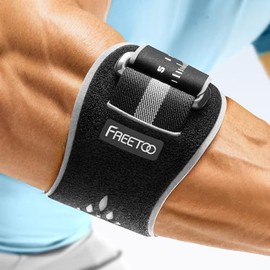 FREETOO Elbow Brace, lightweight Tennis Elbow Support for Golfers Elbow (Black, S/M)