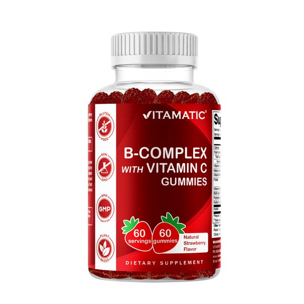 Vitamatic Vitamin B Complex Gummies with Vitamin C & Inositol