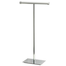 Kingston Brass Claremont Freestanding Toilet Paper Holder, Polished Chrome
