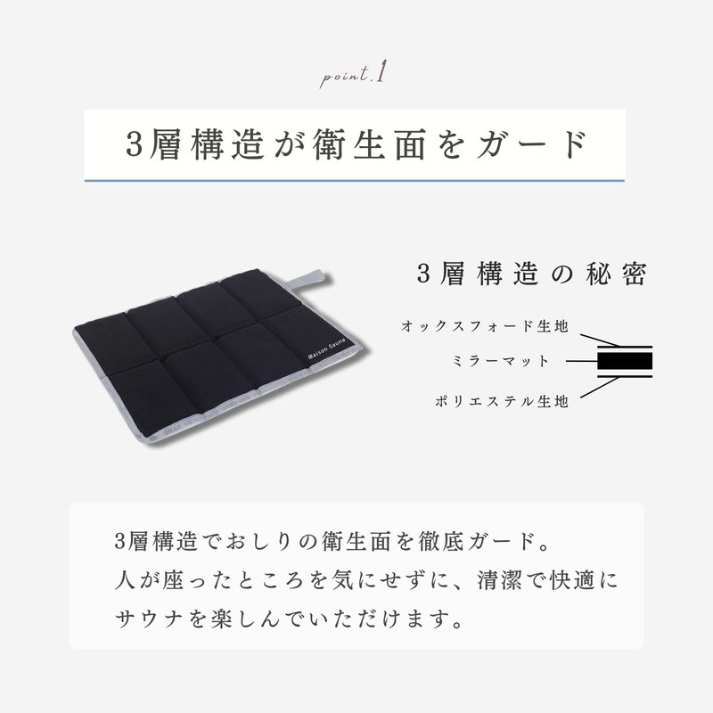 Maison Sauna Sauna Mat Sauna Goods Folding Compact Thick Sauna