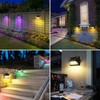 intelamp Solar Fence Lights Outdoor, 6 Packs 9 Colors &