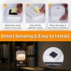 HESUSLA 2-Pack Motion Sensor Night Light, Rechargeable Wireless Magnetic LED
