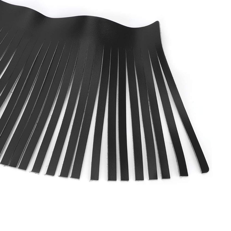 Saddlebag Tassels Leather, KIMISS 2pcs Motorcycle Saddle Bags with Fringe,