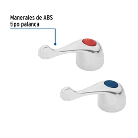 Foset Basic MM-700, Juego 2 manerales, lavabo, palanca