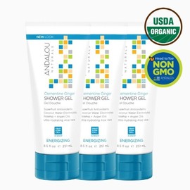 Andalou Naturals 대구백화점 안달로우내추럴스클레멘타인 샤워젤 251ml 3개 Daegu Department Store Andalou Naturals Clementine Shower Gel 251ml 3 Pack