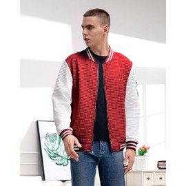 Wizoat Mens Casual Jacket Lightweight Jacket Varsity Coat