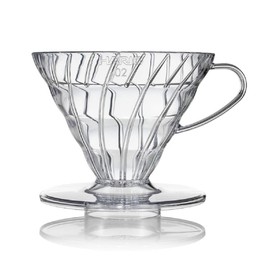 Hario V60 Plastic Coffee Dripper, 02, Clear