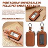 JYNXOR Portachiavi Auto in Pelle Sintetica - Custodia Universale Compatibile