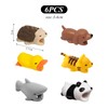 6 Pieces Of Small Animal Data Cable Protective Cases, Creative