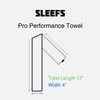 SLEEFS Hot Green Thin Football Towel with Logo