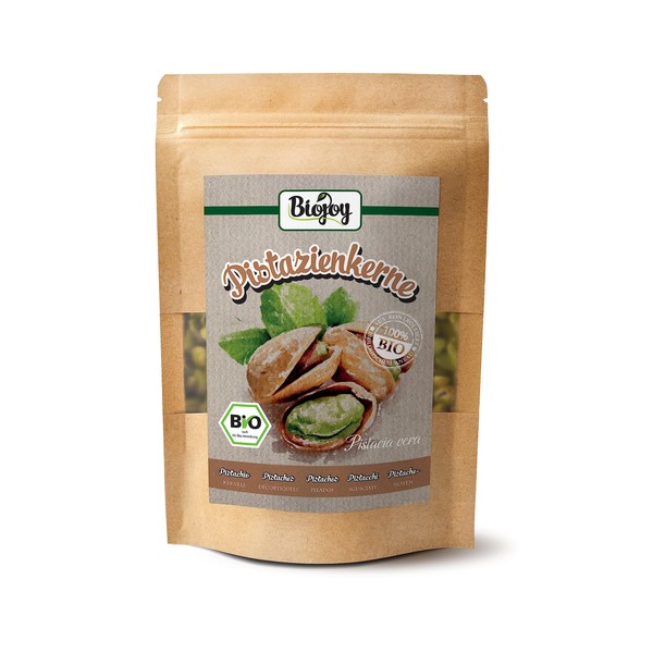 Biojoy Organic Pistachios Raw (250 g), Peeled and Unsalted, Pistachio