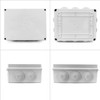 QWORK® Surface-Mounted Junction Box, Junction Box, Waterproof, Dustproof, IP65, ABS