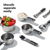 Oxo 11180500 Juego Tazas Cucharas Medidoras Acero, Multicolor, 8 Piezas