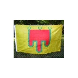 AUVERGNE FLAG, 3'x5' Auvergine, France, drapeau bandiera bandera
