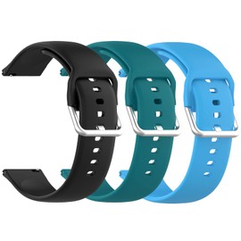 3 Pack Replacement Bands Compatible with Cosmo Jrtrack 2 Kids Smartwatch, Soft Silicone Adjustable Sport Strap Wristband for Kids (3 Pack C)