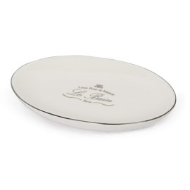Ben&Jonah Le Bain Paris Collection Heavy Porcelain Soap Dish (6" x 4" x 1")