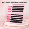 Sixstarhair Individual Eyelashes 80D+100D Thick Cluster Lashes with Bond and