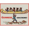 Guinness Beer - Him Strong - Indian Theme - NEW METAL SIGN: 12x16" & Ships Free