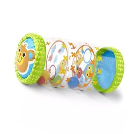 Dilwe Inflatable Role Toy for Toddlers, Durable PVC Baby Crawling Roller Toy with Balls and Bells
