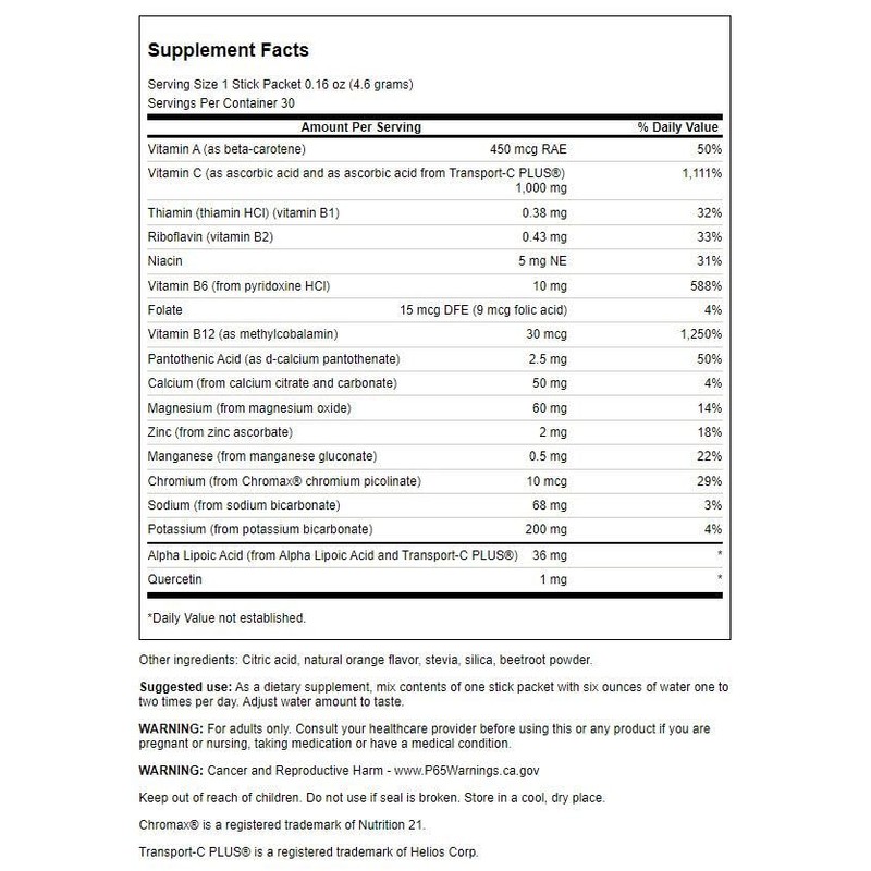 Swanson Vitamin 1000 Milligrams Energy Vitamin C with Electrolytes 30-0.16
