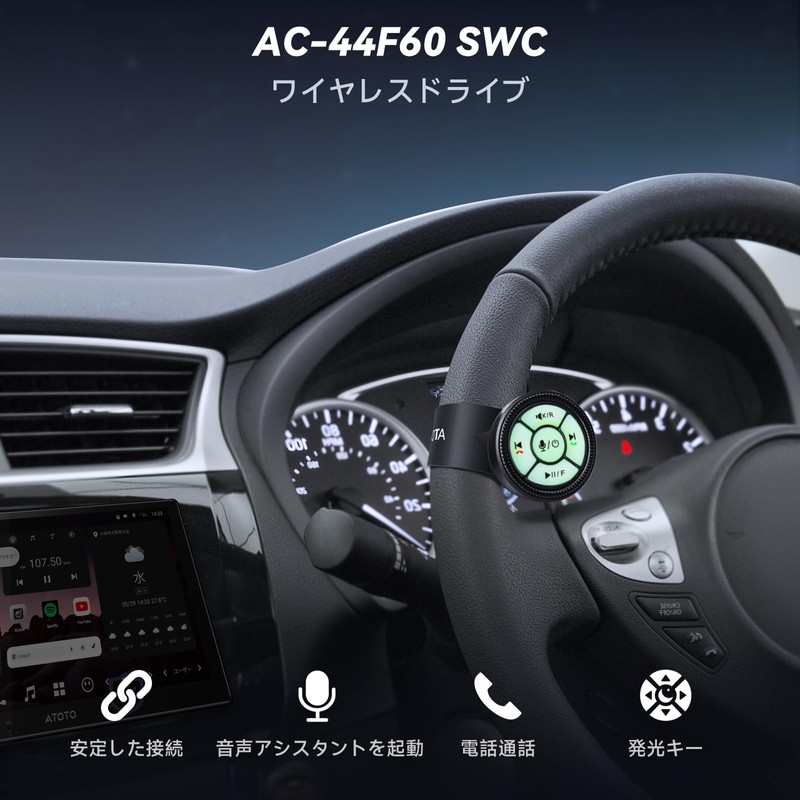 ATOTOZONE AC-44F60 Watchband Style Multi-functional Wireless Remote Control, Voice Command,