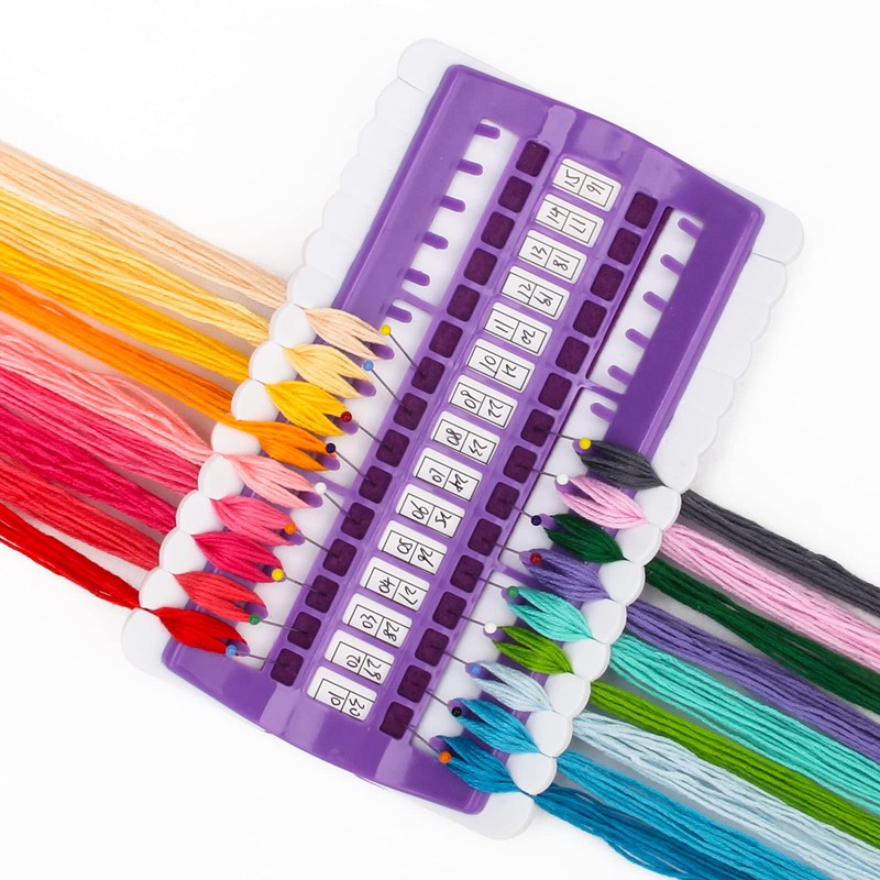 30 Positions Floss Organizer Embroidery Shelf, Luxiv Thread Organizers for