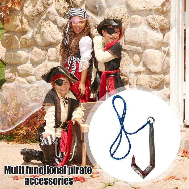 Pirate Hook Toys,Decorative Realistic Hook Costume Pirate Hook | Pirate