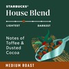 Starbucks K-Cup Coffee Pods, Medium Roast, House Blend for Keurig