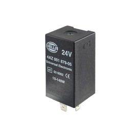 HELLA 4AZ 001 879-051 Flasher Unit - 24V - 3-pin connector - mounting - with holder