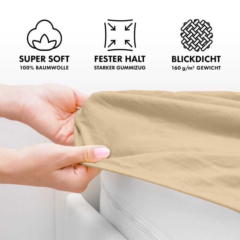 Jacobson Jersey Fitted Sheet, Cotton Bed Sheet (60 x 120