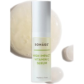 Sonage High Impact Vitamin C Serum:With Hyaluronic Acid | Hydrates & Fades Appearance Of Dark Spots (30 ml)
