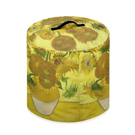 Drnuikhe Starry Night Art 3D Print Dust Cover with Pocket for 3 Quart Instant Pot, Rice Cooker and Air Fryer, Round Protective Cover Dust-Proof Stain Resistant Electric Appliance Cover Easy to Clean