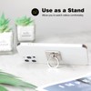 [2 Pack] Square Sparkling Cell Phone Ring Holder Stand,360 Degree