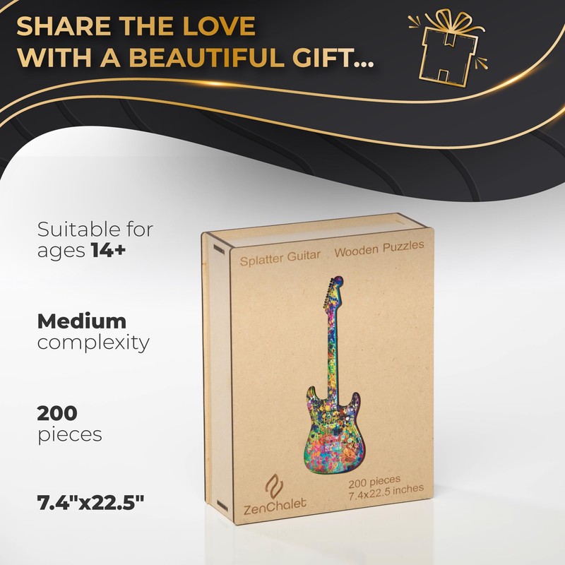 ZenChalet スプラッター ギターパズル 200