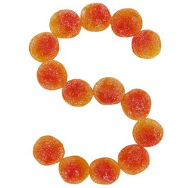 Smarty Stop Sour Peach Flavor Gummy Candy (Peach Slices, 1 Pound (Pack of 1))