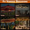 32 Feet Patio Umbrella Lights, 8 Lighting Modes LED String