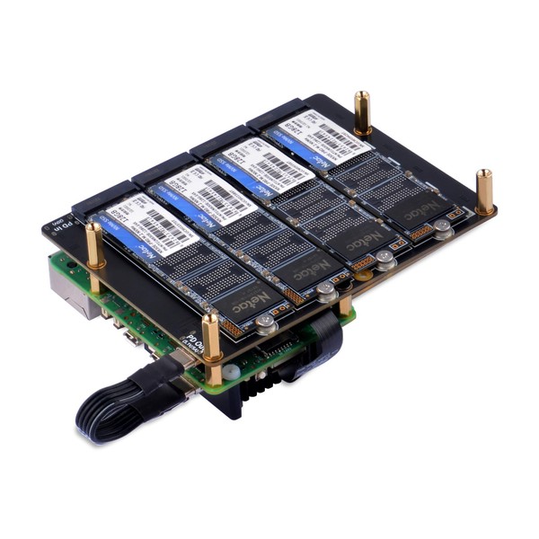 GeeekPi N16 Quad M.2 M-Key NVMe SSD Peripheral Board for