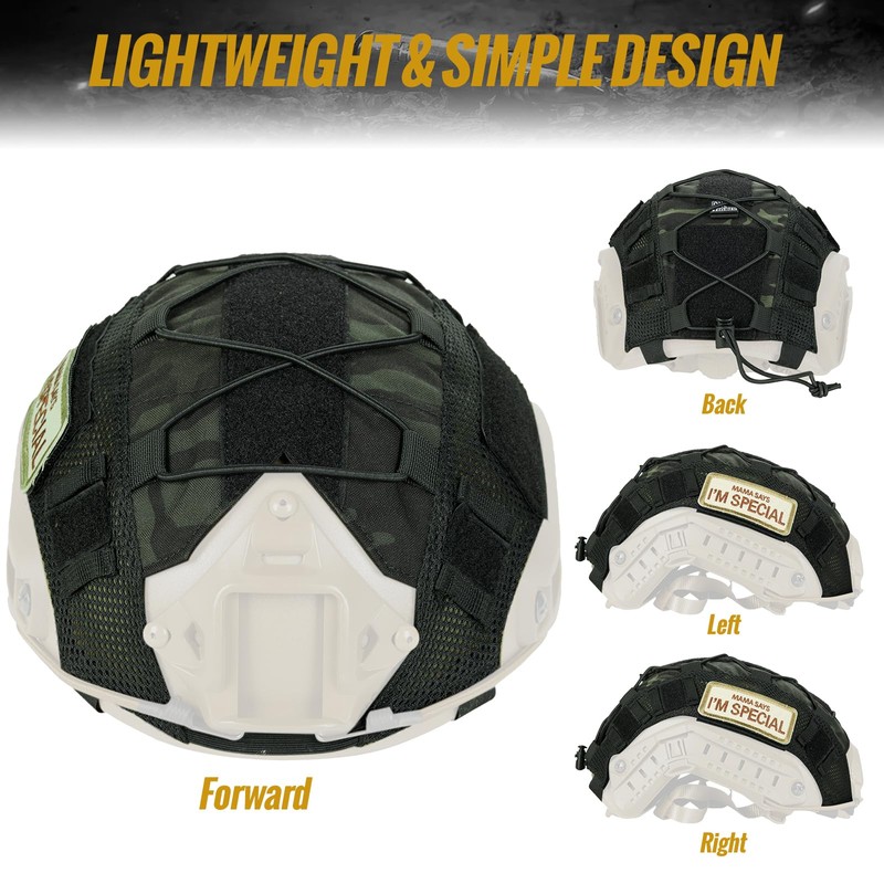 OneTigris Multicam Helmet Cover for Ops-Core Fast PJ & OneTigris