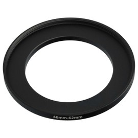vhbw 46mm to 62mm Step Up Ring Adapter for Camera Lens Filter Adapter Metal Black