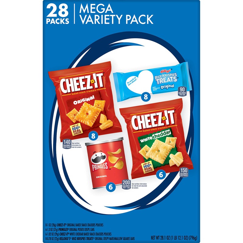 Kellogg's Mega Variety Pack, Lunch Snacks, Office and Kids Snacks,