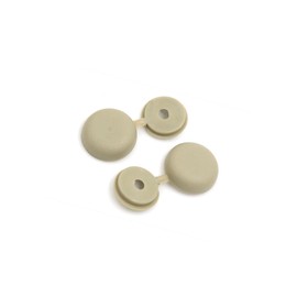 ACROPIX 20pcs 4mm Beige Hinged Screw Cover Folding Caps for Car Home Furniture Decor Car Parts