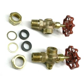 Steamer Sight Glass Water Gauge Valve Set for 5/8" Diameter Steamaster Boilers